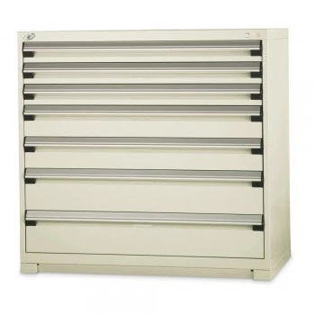 48"x24"x46" Wide-Profile Drawer Cabinet- 7 Drawers- Blue