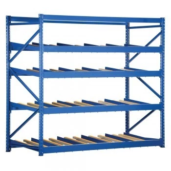 96x48x84” Gravity Flow Rack - 4 Flow Levels 96x48x84” Gravity Flow Rack - 4 Flow Levels