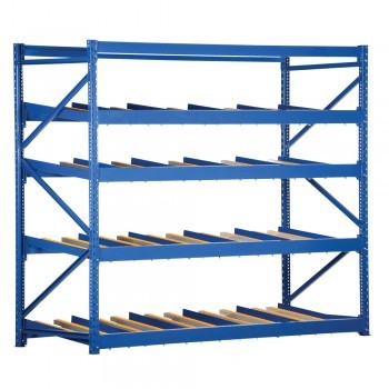 96x48x84" Gravity Flow Rack - 5 Flow Levels