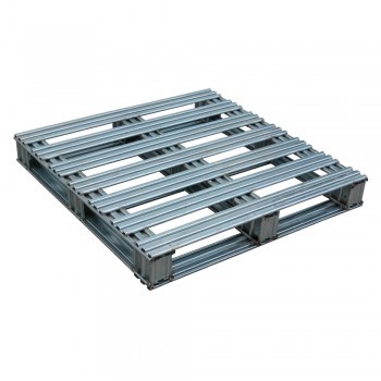 36"Wx36"Lx4-3/4"H Galvanized Steel Pallets - Four-Way Fork Entry
