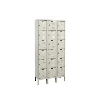 12x18x12" Opening 6-Tier Galvanite Corrosion-Resistant Locker - 3 Lockers Wide