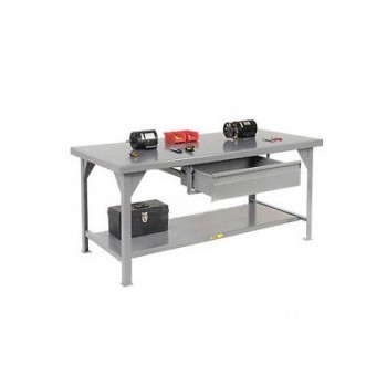 10,000-Lb. Capacity Workbench - 60x36" Top - With 26x20x6" Drawer - Fixed
