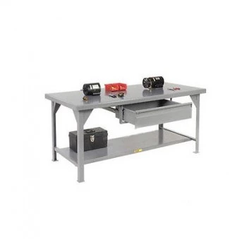 10,000-Lb. Capacity Workbench - 60x36" Top - With 26x20x6" Drawer - Fixed
