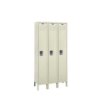 12x15x72” Opening - 1-Tier Locker - Ready-Built Locker -3 Lockers Wide - Set Up - Putty 12x15x72” Opening - 1-Tier Locker - Ready-Built Locker -3 Lockers Wide - Set Up - Putty