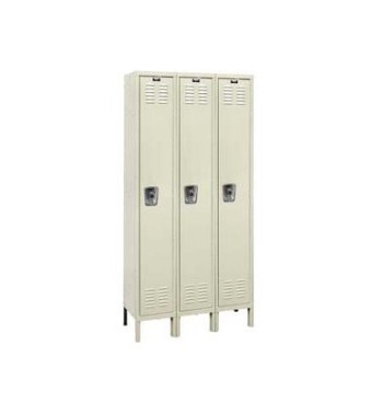 12x18x72” Opening - 1-Tier Locker - Ready-Built Locker -3 Lockers Wide - Set Up - Putty 12x18x72” Opening - 1-Tier Locker - Ready-Built Locker -3 Lockers Wide - Set Up - Putty