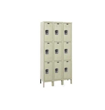 12x18x24” Openings - 3-Tier Locker - Ready-Built Locker - 3 Lockers Wide - Set Up - Putty 12x18x24” Openings - 3-Tier Locker - Ready-Built Locker - 3 Lockers Wide - Set Up - Putty