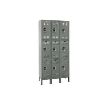 12x18x24” Openings - 3-Tier Locker - Ready-Built Locker - 3 Lockers Wide - Set Up - Gray 12x18x24” Openings - 3-Tier Locker - Ready-Built Locker - 3 Lockers Wide - Set Up - Gray