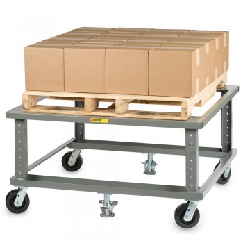 48x40” Adjustable-Height Pallet Dolly