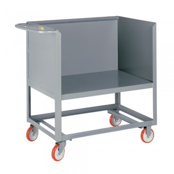 36"Wx24"D Three-Sided Stock Trucks - 5" Caster Height