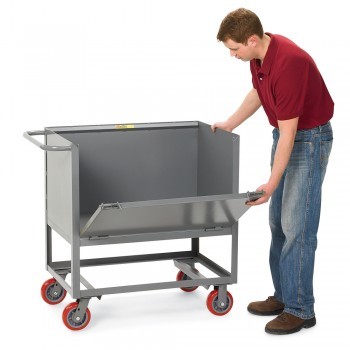 48"Wx24"D Three-Sided Stock Trucks - with Drop Gate