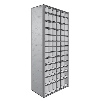 36"x12"x87" Bin Shelving Unit Starter - 78 Openings