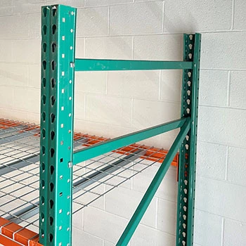 42" x 192" Teardrop Pallet Rack Upright- Old Style