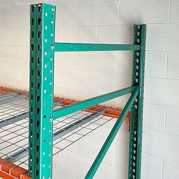 48” x 192” Teardrop Pallet Rack Upright- Old Style 48” x 192” Teardrop Pallet Rack Upright- Old Style