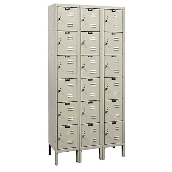 36"W x 18"D x 78"H 6-Tier Box Locker-3-Wide, KD