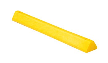 48" Car Stop Recycled Plastic, Yellow