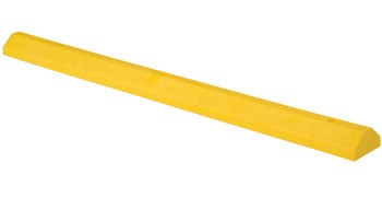 72" Car Stop Recycled Plastic, Yellow