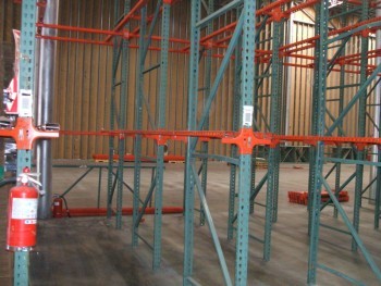 144” x 54” Used Drive In Rack System- 9 Pallet Positions 144” x 54” Used Drive In Rack System- 9 Pallet Positions