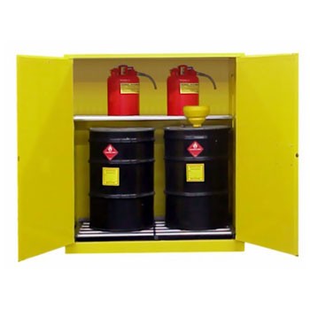 120 Gal. Flammable Drum Cabinet, Vertical, Standard 2-Door