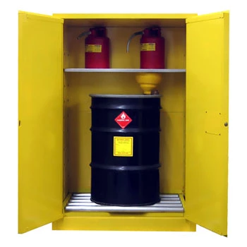 75 Gal. Flammable Drum Cabinet, Vertical, Self-Latch Safe-T-Door