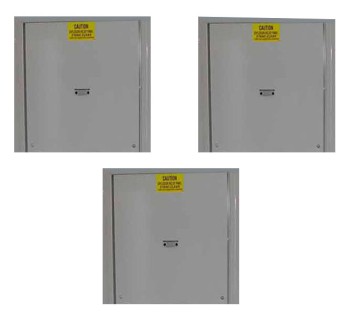 (3) 48” x 60” Explosion Relief Panel (3) 48” x 60” Explosion Relief Panel
