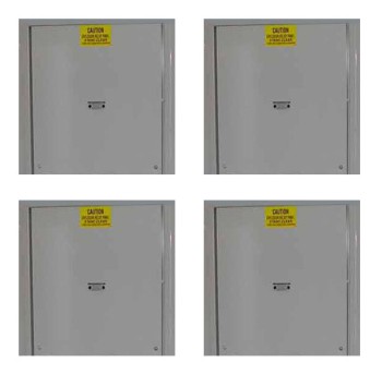 (4) 48” x 60” Explosion Relief Panel (4) 48” x 60” Explosion Relief Panel