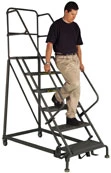 8 Step Forward Descent Safety Angle Grip Strut Rolling Ladder 8 Step Forward Descent Safety Angle Grip Strut Rolling Ladder