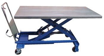 63” x 31.5” Hydraulic Single Scissor Cart- 1000 lb. Capacity