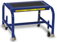 24” Mobile Step Stool- Grip Strut- Steel