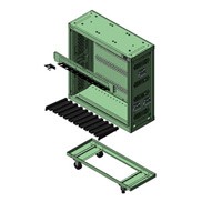 Weapons Rack : (10) M4s on a Caster Cart Weapons Rack : (10) M4s on a Caster Cart