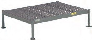 59” x 24” One-Step Grip Strut Work Platform- 9”-14” Adjustable-Height