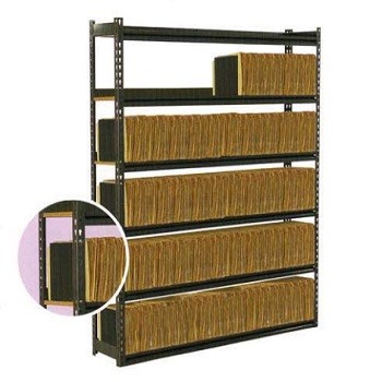 72” x 12” x 84” Open File Shelving Starter- 7 Shelf No Deck