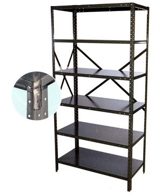 36"x12"x85" LD Steel Clip Shelving Adder- 6 Shelf