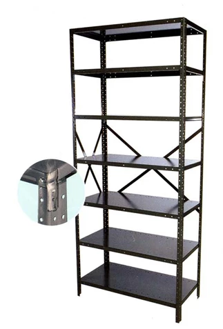 36"x18"x97" LD  Steel Clip Shelving Starter- 7 Shelf
