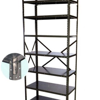 36"x12"x85" LD Steel Clip Shelving Adder- 8 Shelf