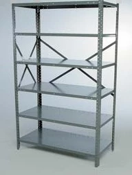 36” x 12” x 97” Open Metal Clip Shelving Adder- 6 Shelf 36” x 12” x 97” Open Metal Clip Shelving Adder- 6 Shelf