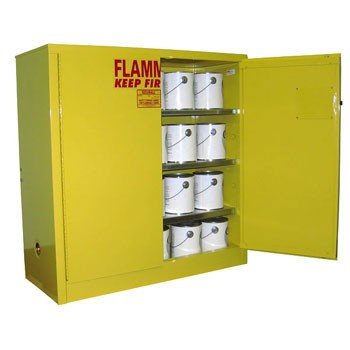 40 Gal. Paint & Ink Storage Cabinet, Self-Latch Safe-T-Door
