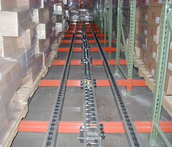 96" x 54" Reconditioned Pallet Flow System- 6 Pallet Positions