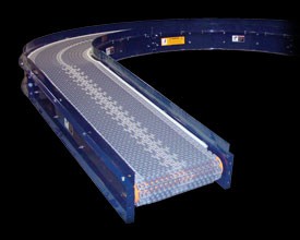 50' Medium Duty Plastic Belt Conveyor- 18" Flat Top