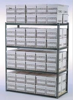 69” x 30” x 156” Record Archive Starter - 7 Shelf No Deck 69” x 30” x 156” Record Archive Starter - 7 Shelf No Deck