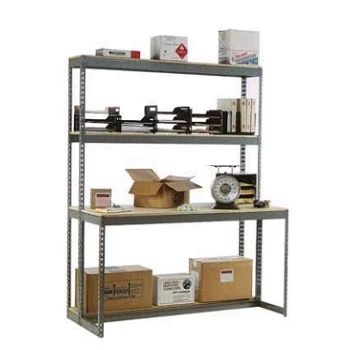 72” x 25” x 60” Work Station- 2 Shelf No Deck