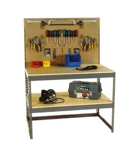 96” x 36” x 60” Work Table- Extra Shelf No Decking