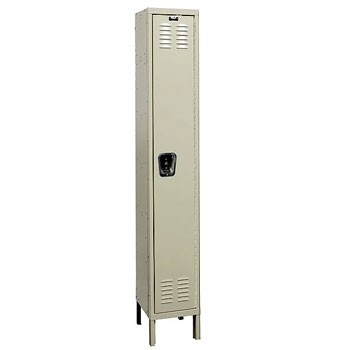 12"W x 18"D x 78"H Single Tier Wardrobe Locker- 1-Wide, KD