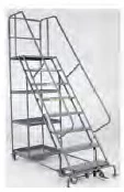8 Step Stock Picking Perforated Rolling Ladder 8 Step Stock Picking Perforated Rolling Ladder