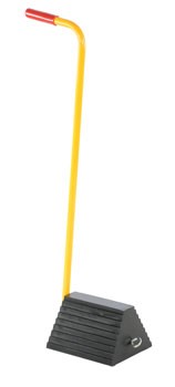 8" x 9.25" x 37" Rubber Wheel Chock-Handle
