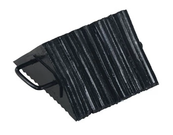 10" x 10" x 5.5" Laminated Rubber Wheel Chock