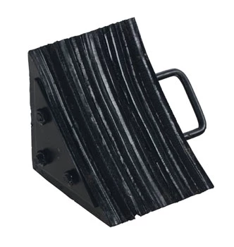 8" x 8" x 8" Laminated Rubber Wheel Chock